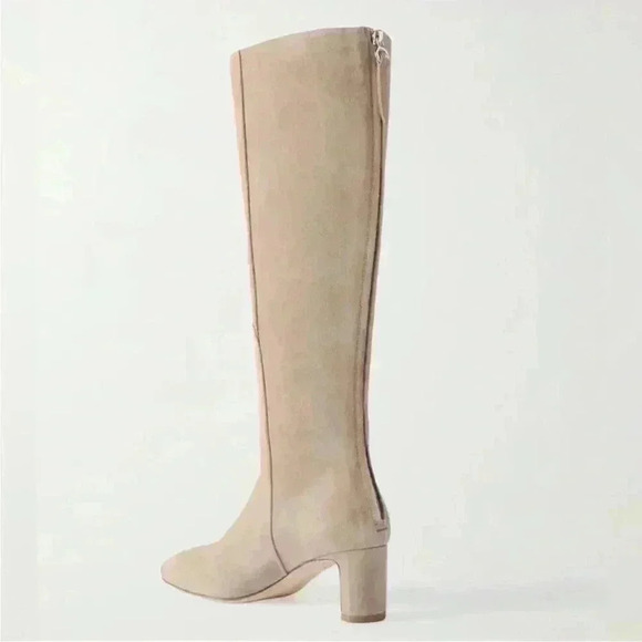 Aeyde ‘Taylor’‎ Knee High Suede Boots (7/38) - Stone / Cream - Picture 1 of 15